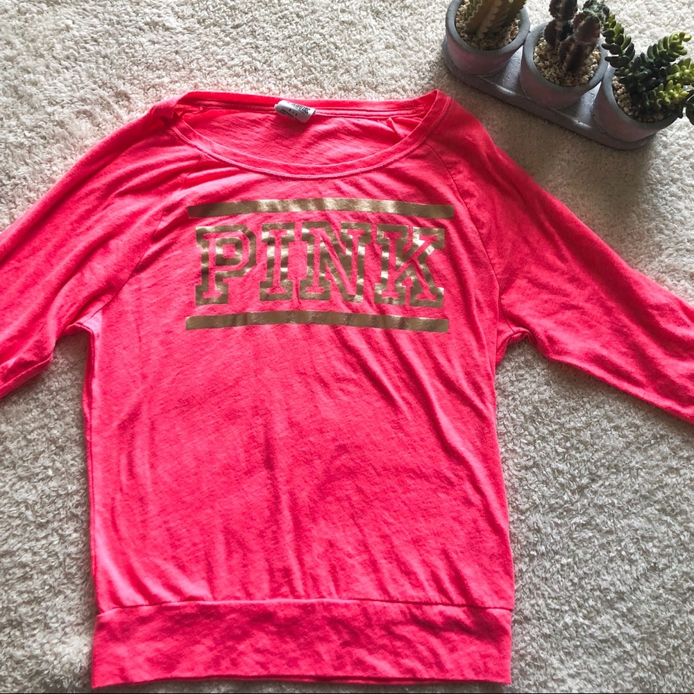 4 for $25 || PINK | Long Sleeve Tee